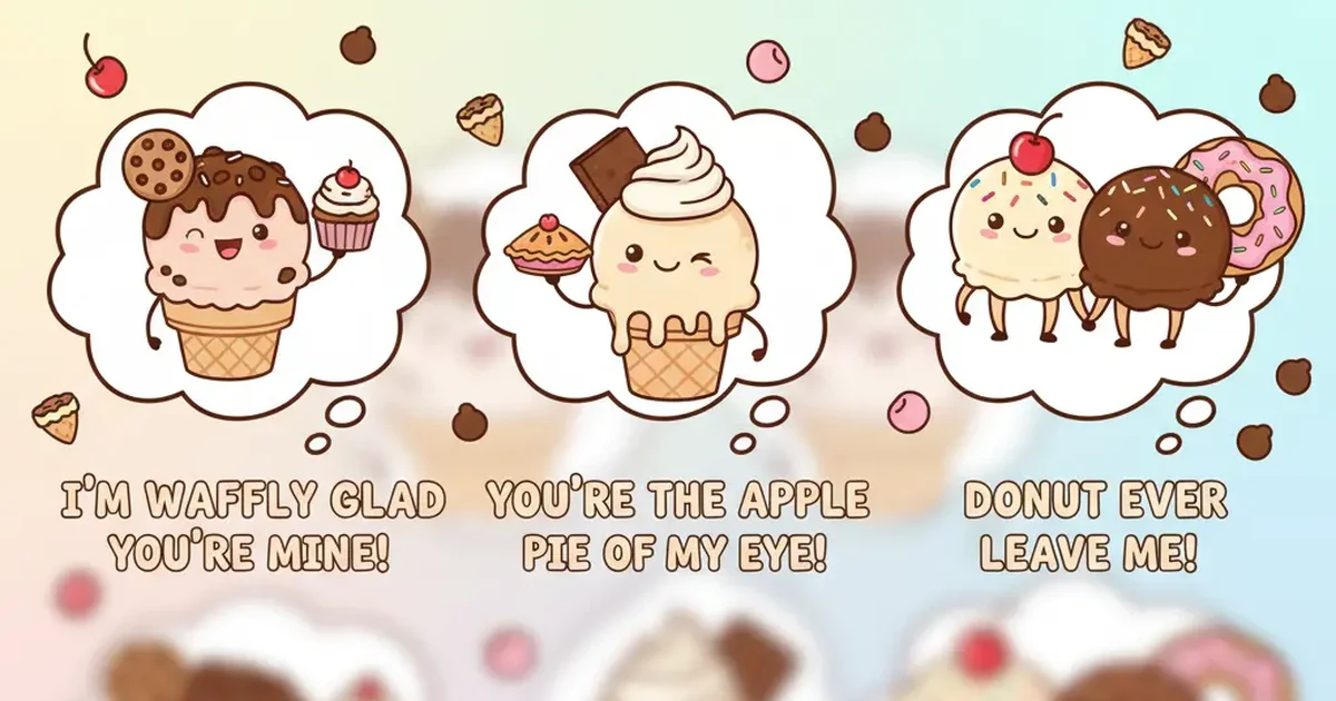 A tempting scoop of ice cream decorated with dessert toppings like cookies, sprinkles, and chocolate drizzle in a fun, colorful style.