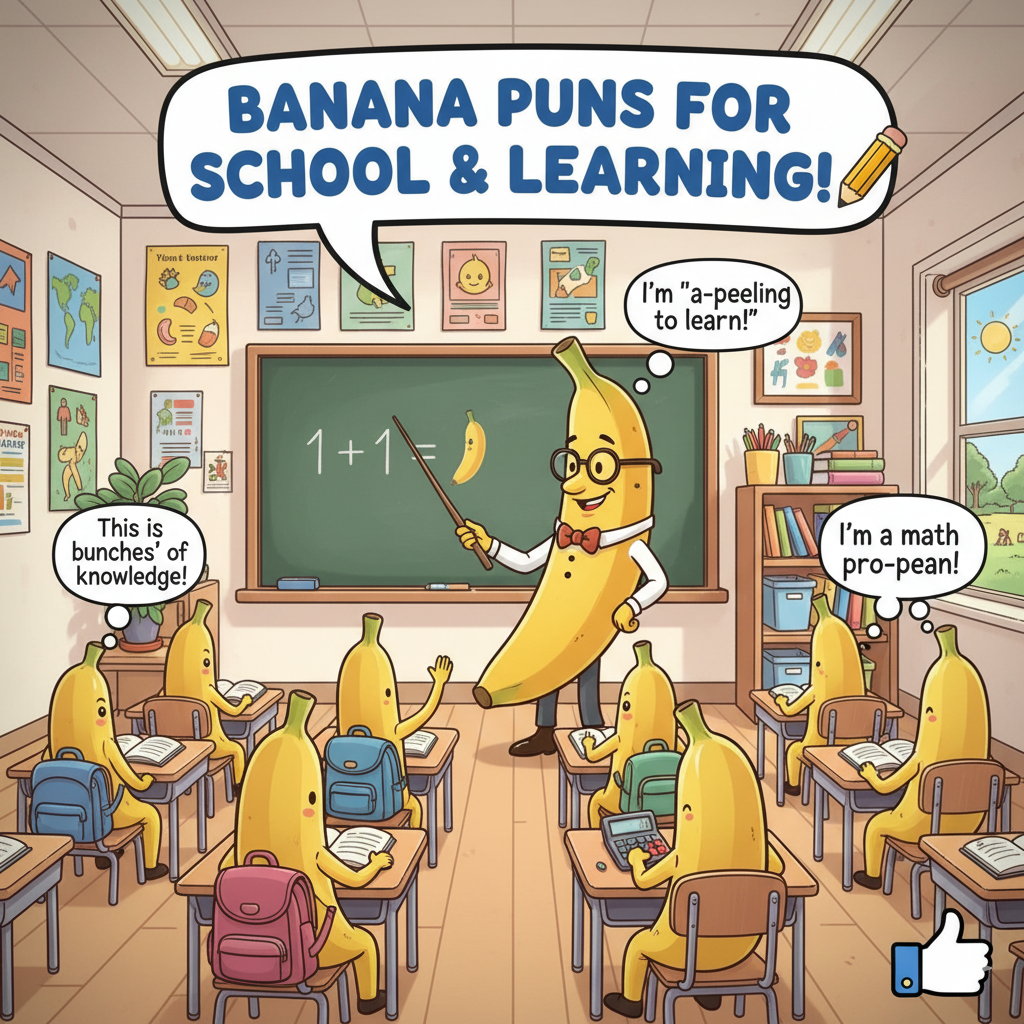 Banana Puns for School & Learning ✏️