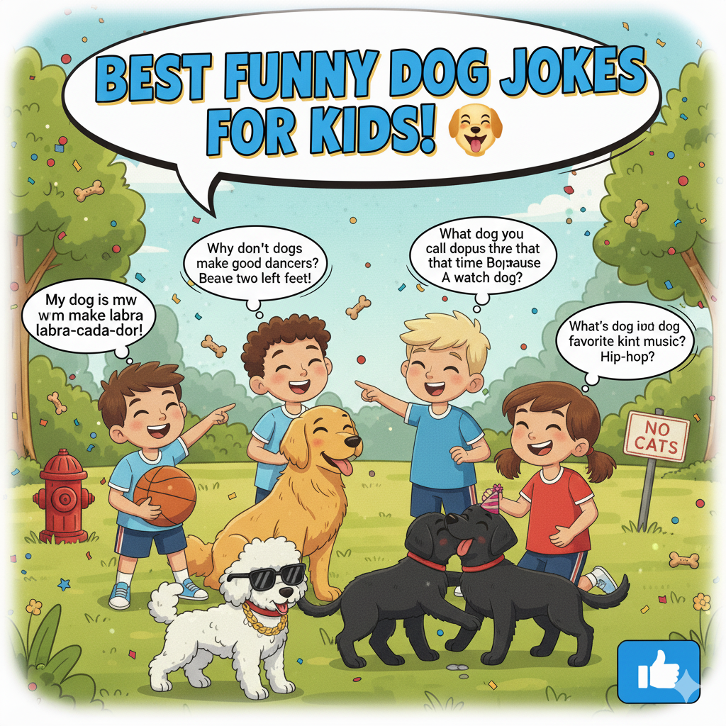 Best Funny Dog Jokes for Kids 🧒