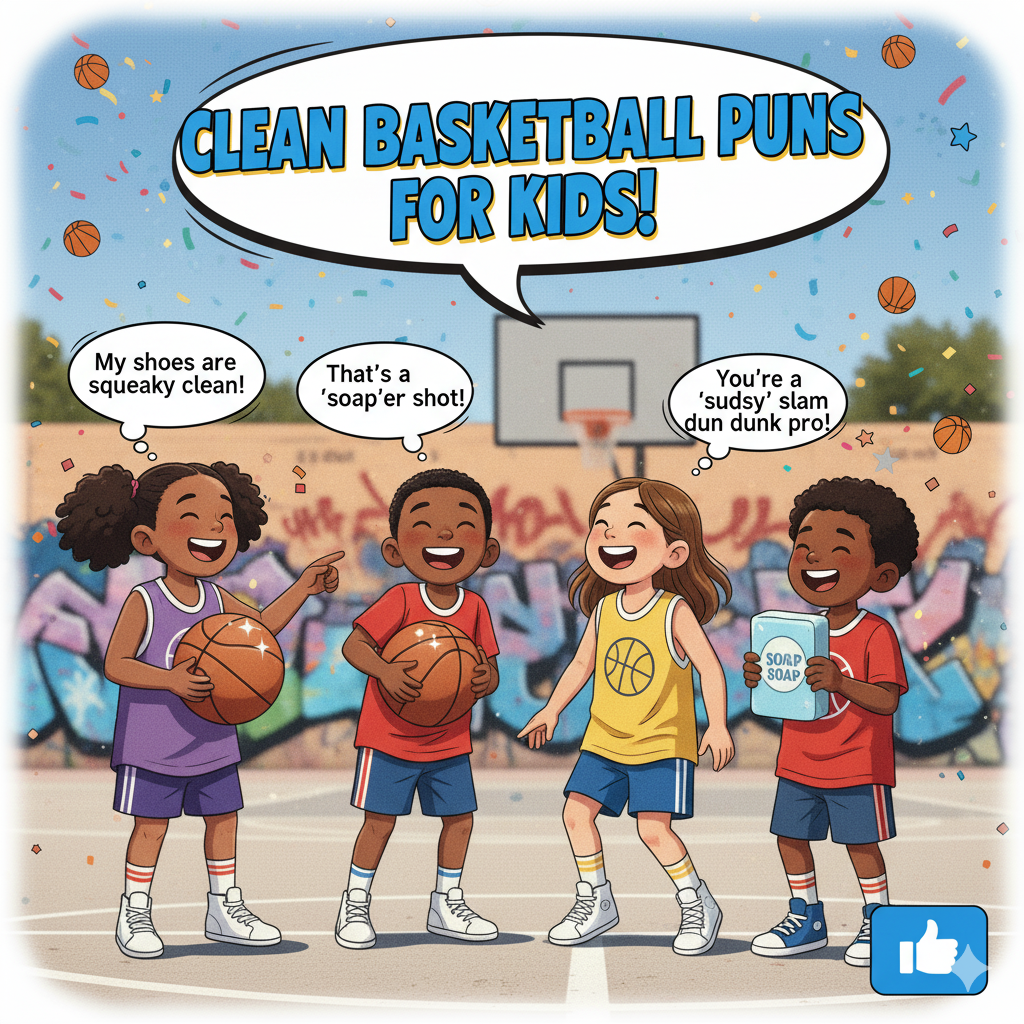 👟 Clean Basketball Puns for Kids