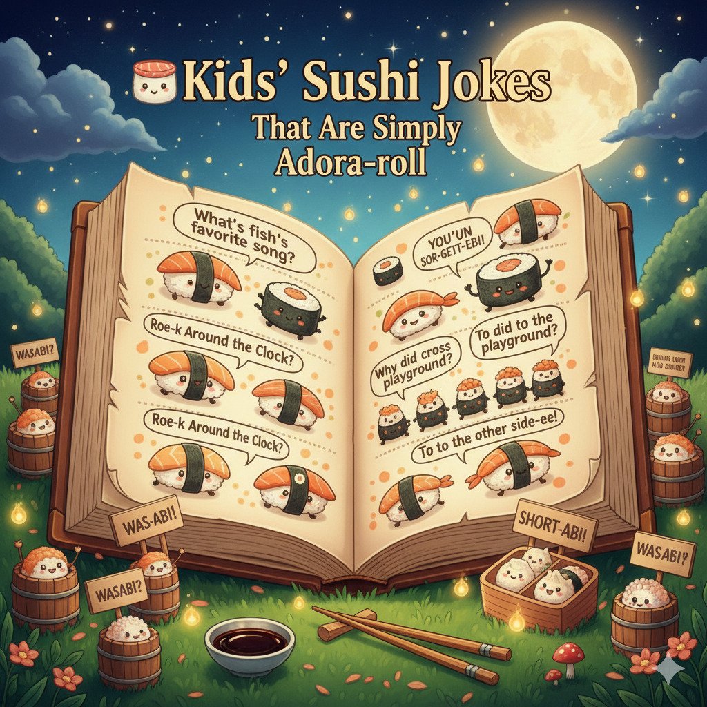 🍚 Kids’ Sushi Jokes That Are Simply Adora-roll