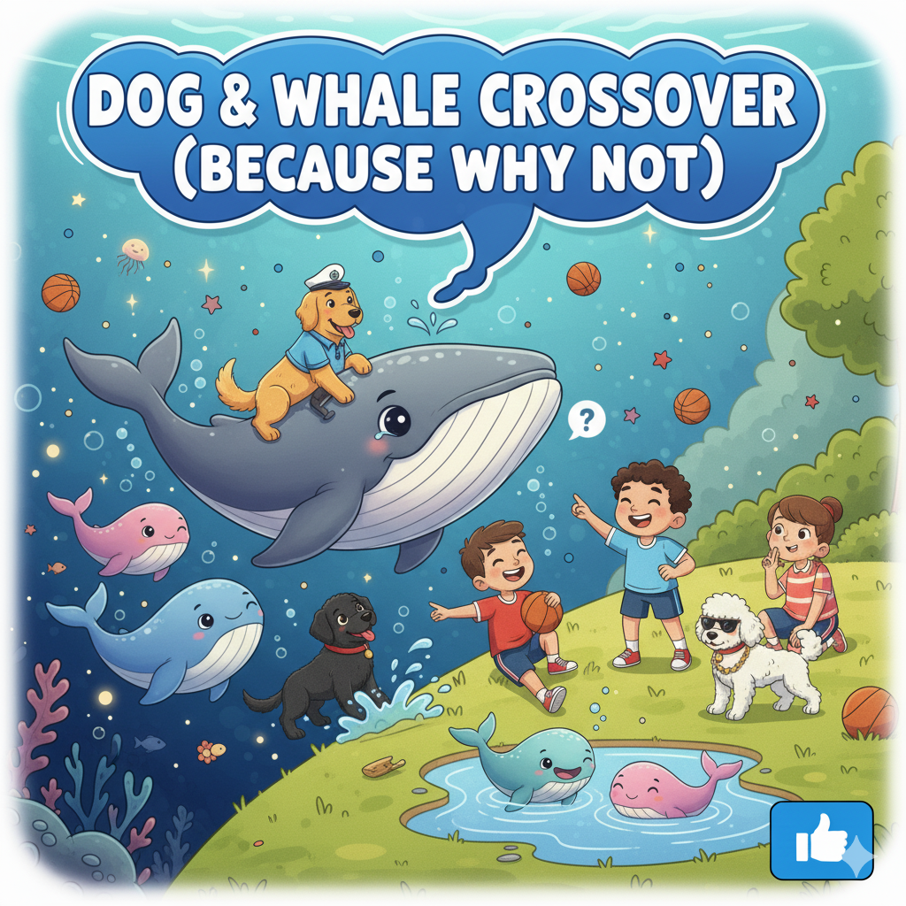 Dog & Whale Crossover (Because Why Not) 🐋