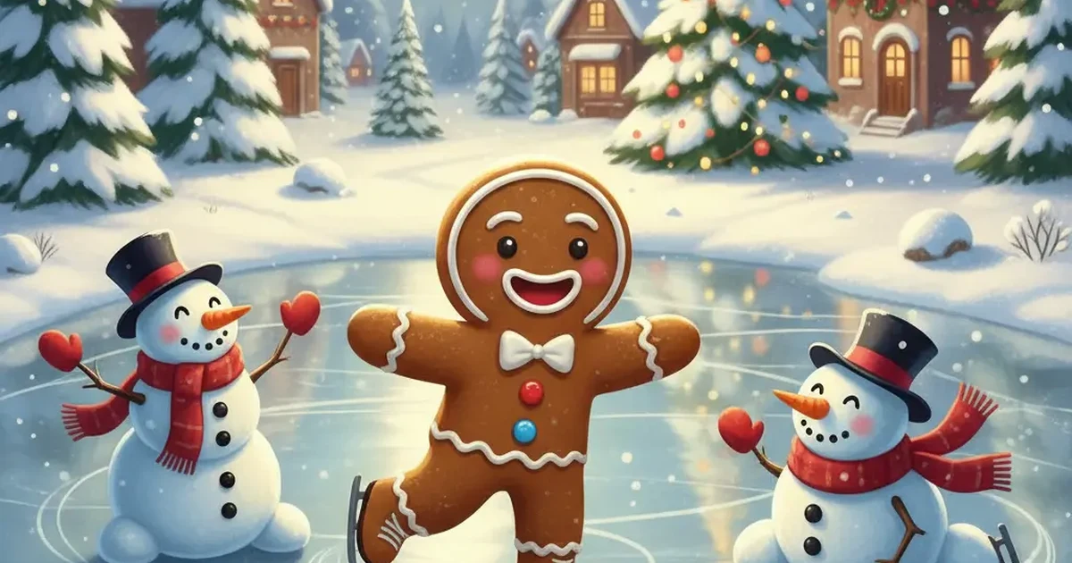 A cheerful holiday scene filled with bright decorations and playful, family-friendly festive elements perfect for spreading clean holiday laughter.
Caption: