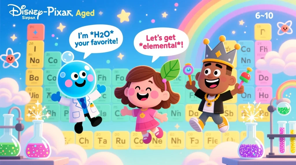 A cartoon family driving a car full of holiday gifts through a snowy, festive landscape, with smiling faces and playful holiday decorations.