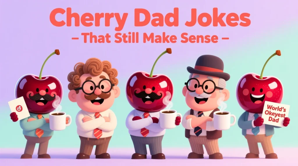 They’re corny… but they still make sense 🍒😄
These cherry dad jokes are ripe with classic laughs you can’t resist!