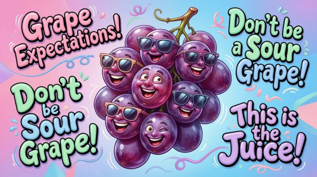 funny grape puns