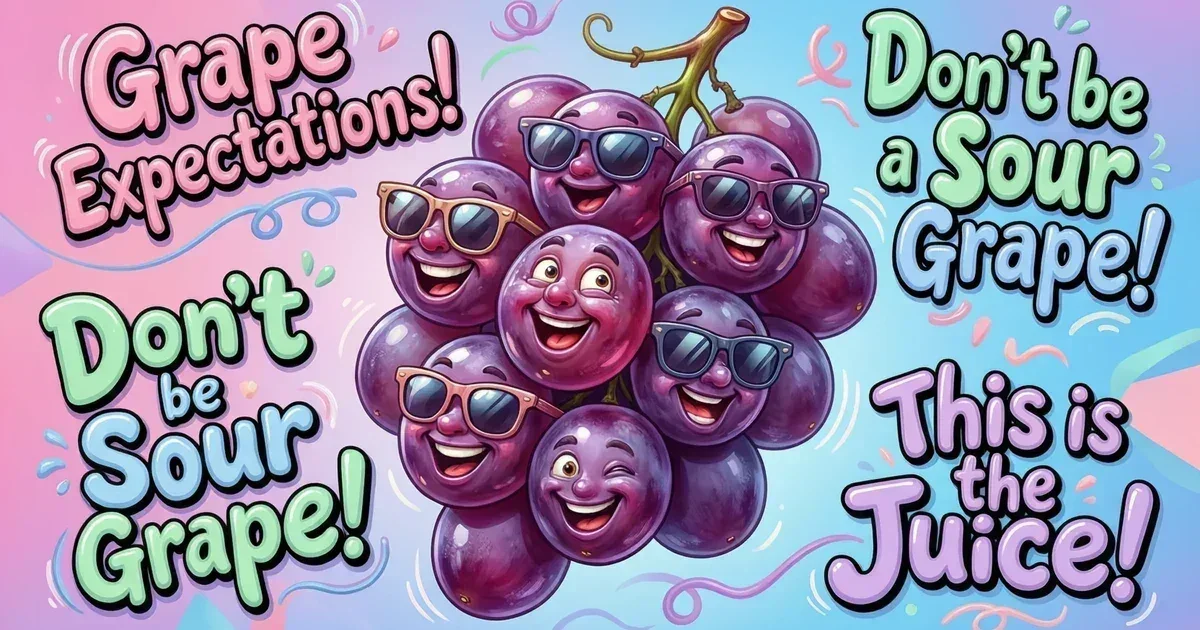 funny grape puns
