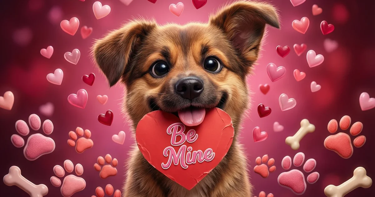 funny dog valentines day