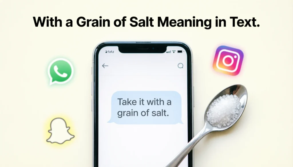 with a grain of salt meaning