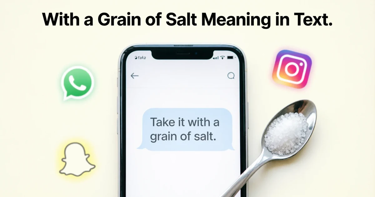 with a grain of salt meaning