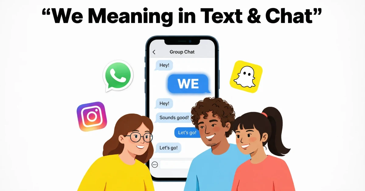 we meaning in text