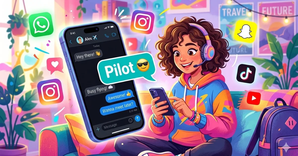 pilot meaning in text