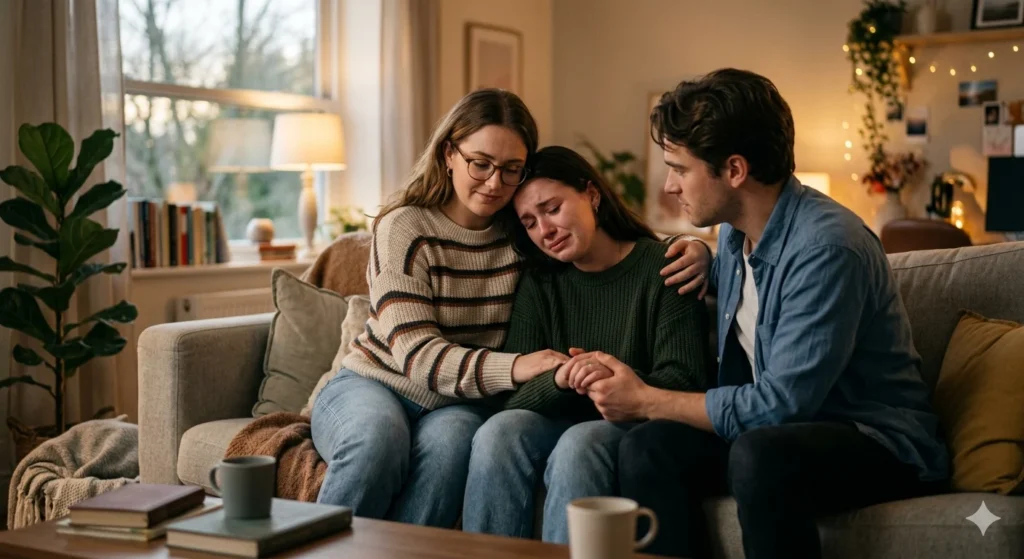 idioms for supporting someone