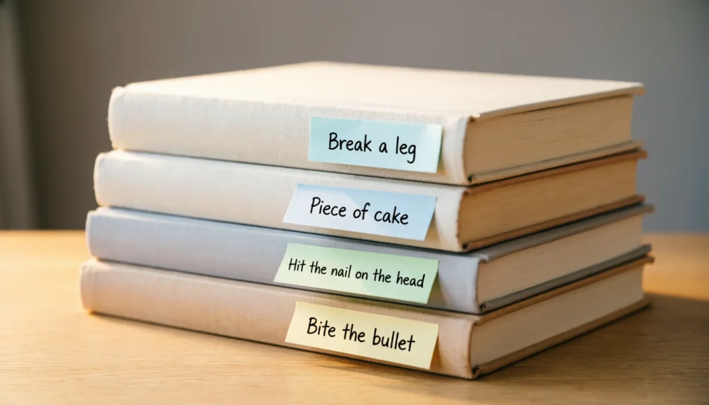 idioms about books