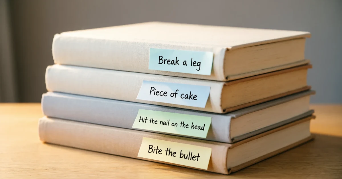 idioms about books