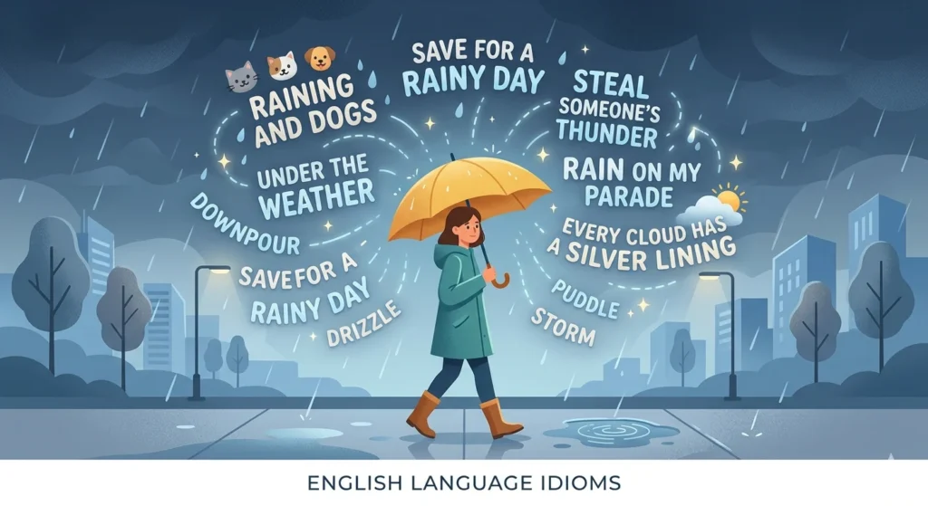 idioms for rain