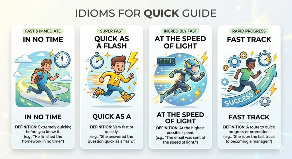 idioms for quick