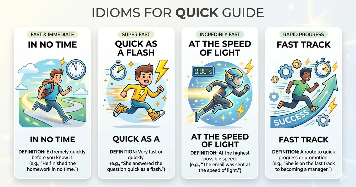 idioms for quick