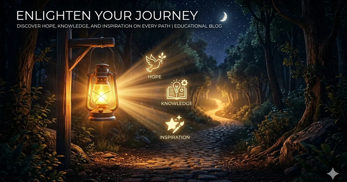 Idioms for light illustrated with a glowing lantern symbolizing hope, knowledge, and understanding