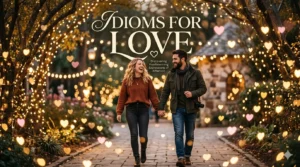 Idioms for love with meanings, uses, and examples in English language learning guide.